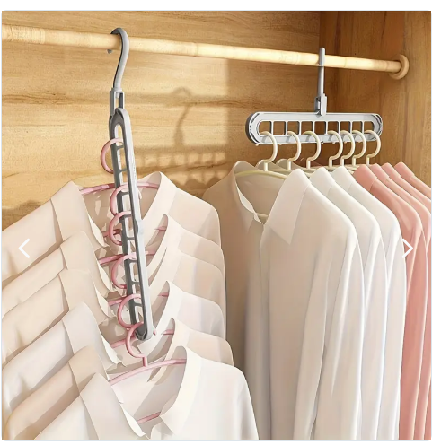 Gancho Organizador De Closet x 10 UNIDADES- Duplica El Espacio De Tu Closet En Segundos
