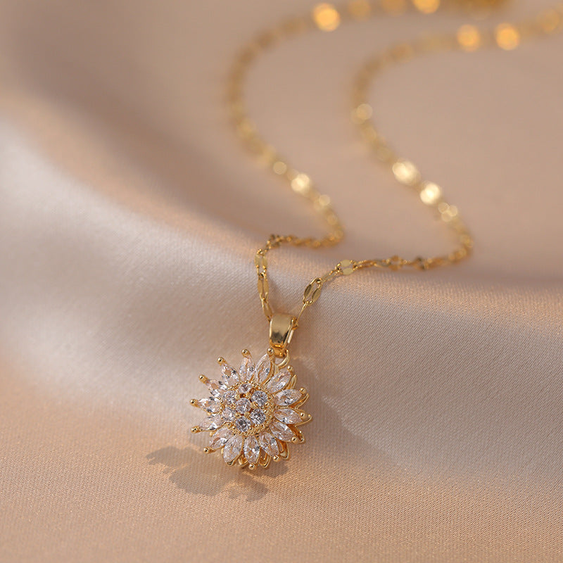 Collar Girasol Giratorio - Gratis caja de lujo